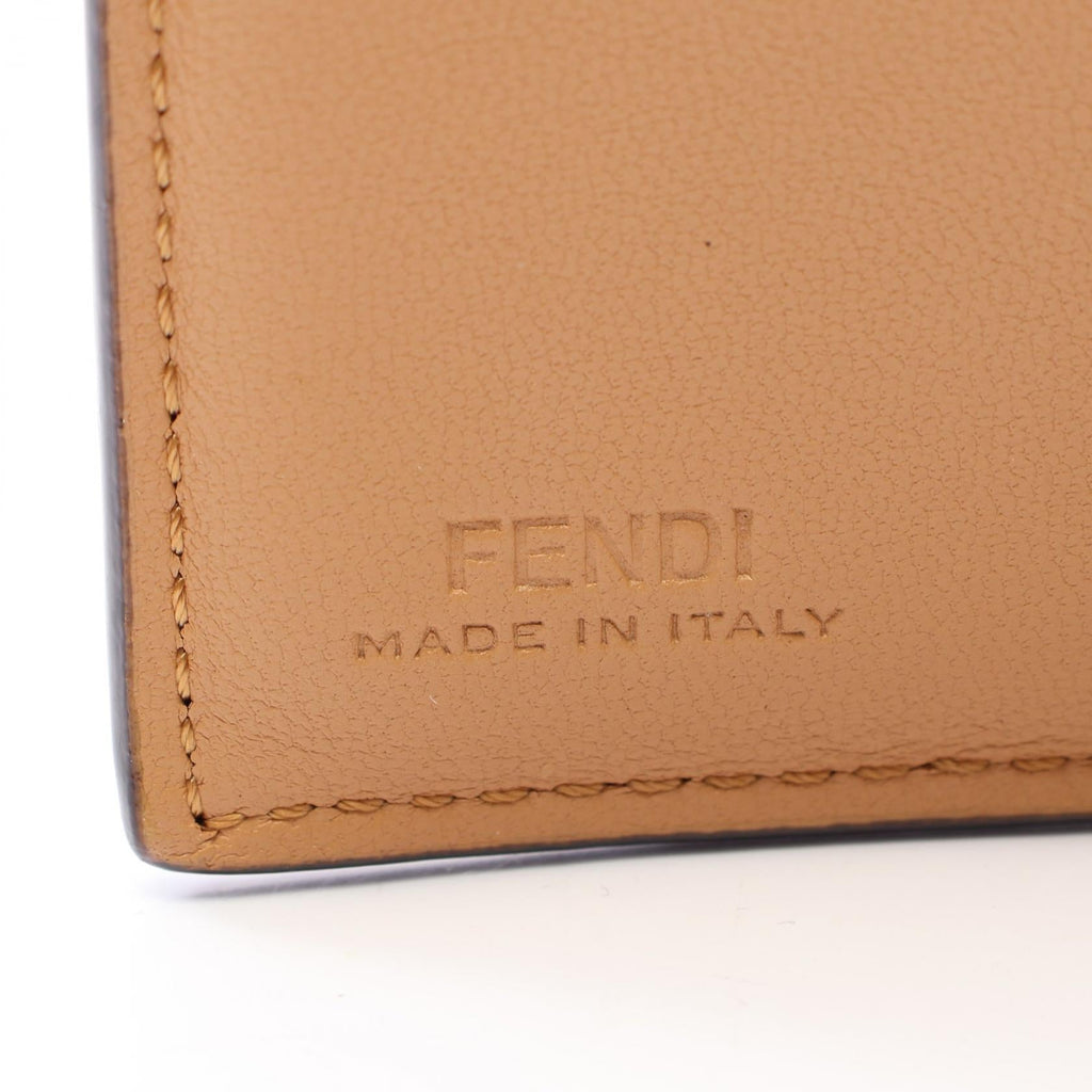 FENDI Fendi Baguette Ff Logo Tri-Fold Wallet 8m0395 Leather Beige Used Women image 5