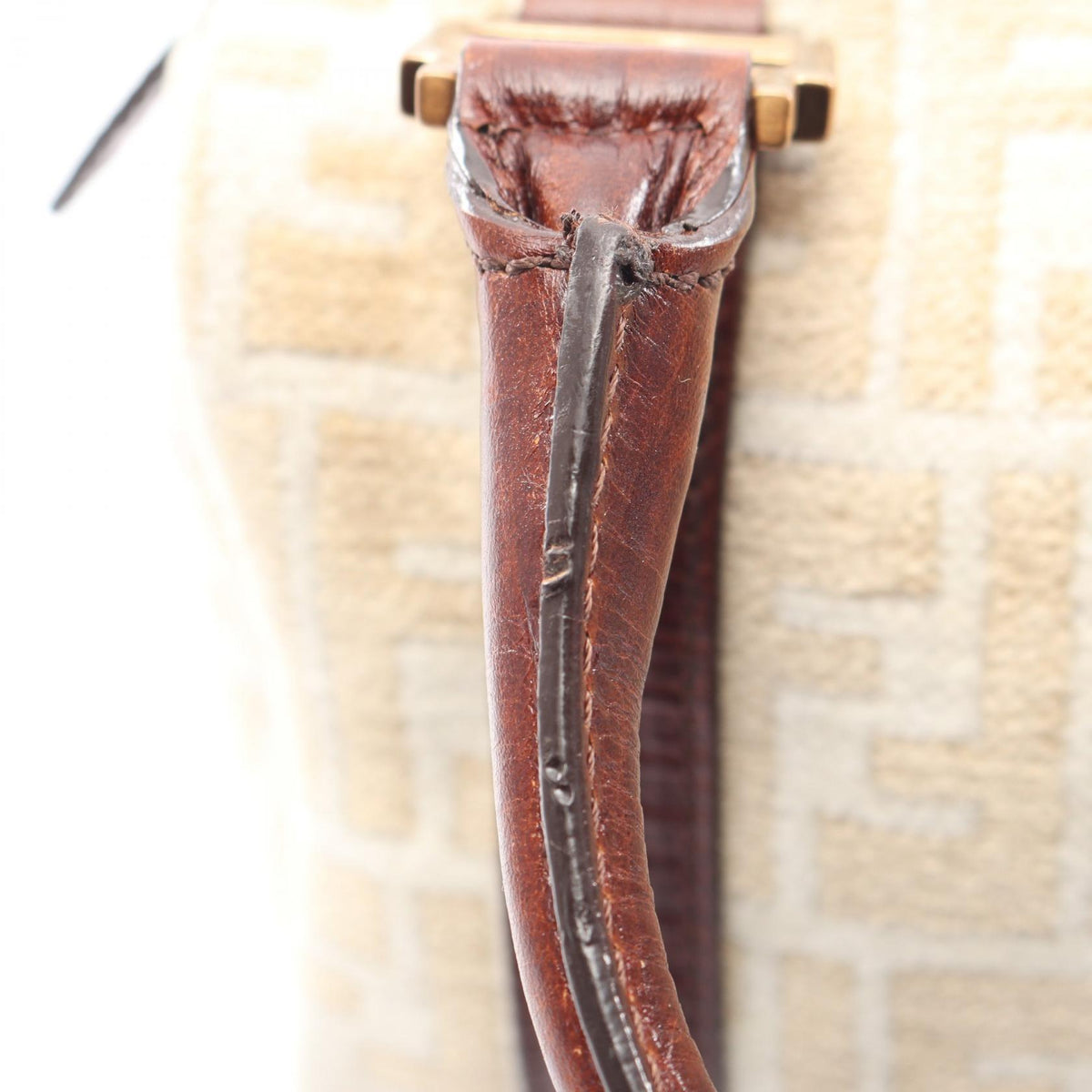 FENDI Fendi Zucca Tote Bag Beige/White/Brown Fabric×leather image 10