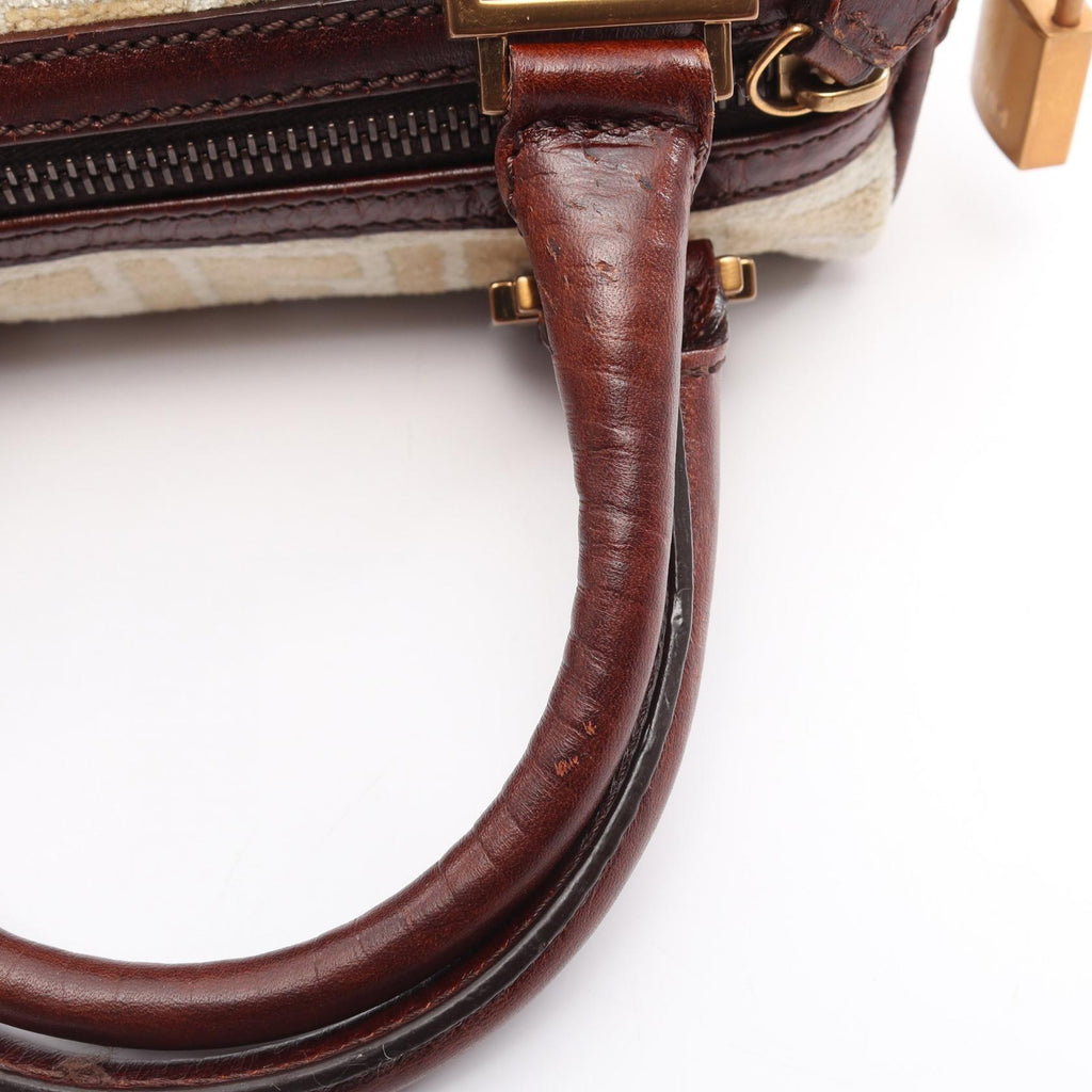 FENDI Fendi Zucca Tote Bag Beige/White/Brown Fabric×leather image 11