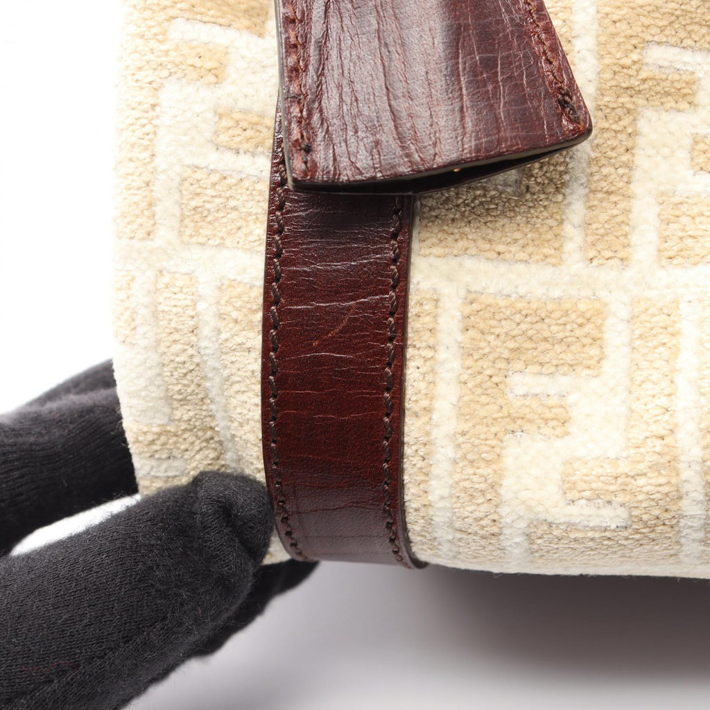 FENDI Fendi Zucca Tote Bag Beige/White/Brown Fabric×leather image 15