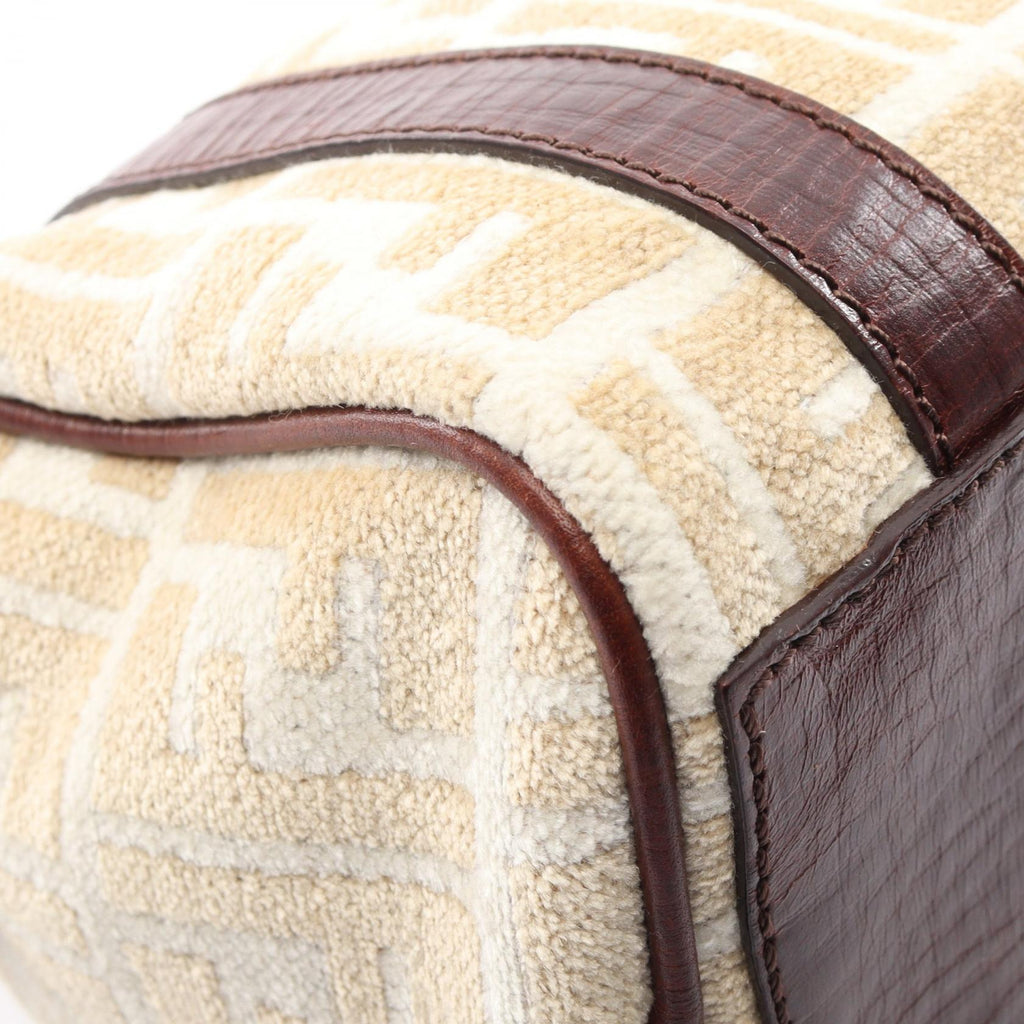 FENDI Fendi Zucca Tote Bag Beige/White/Brown Fabric×leather image 5