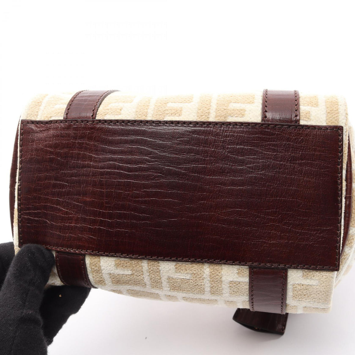 FENDI Fendi Zucca Tote Bag Beige/White/Brown Fabric×leather image 6
