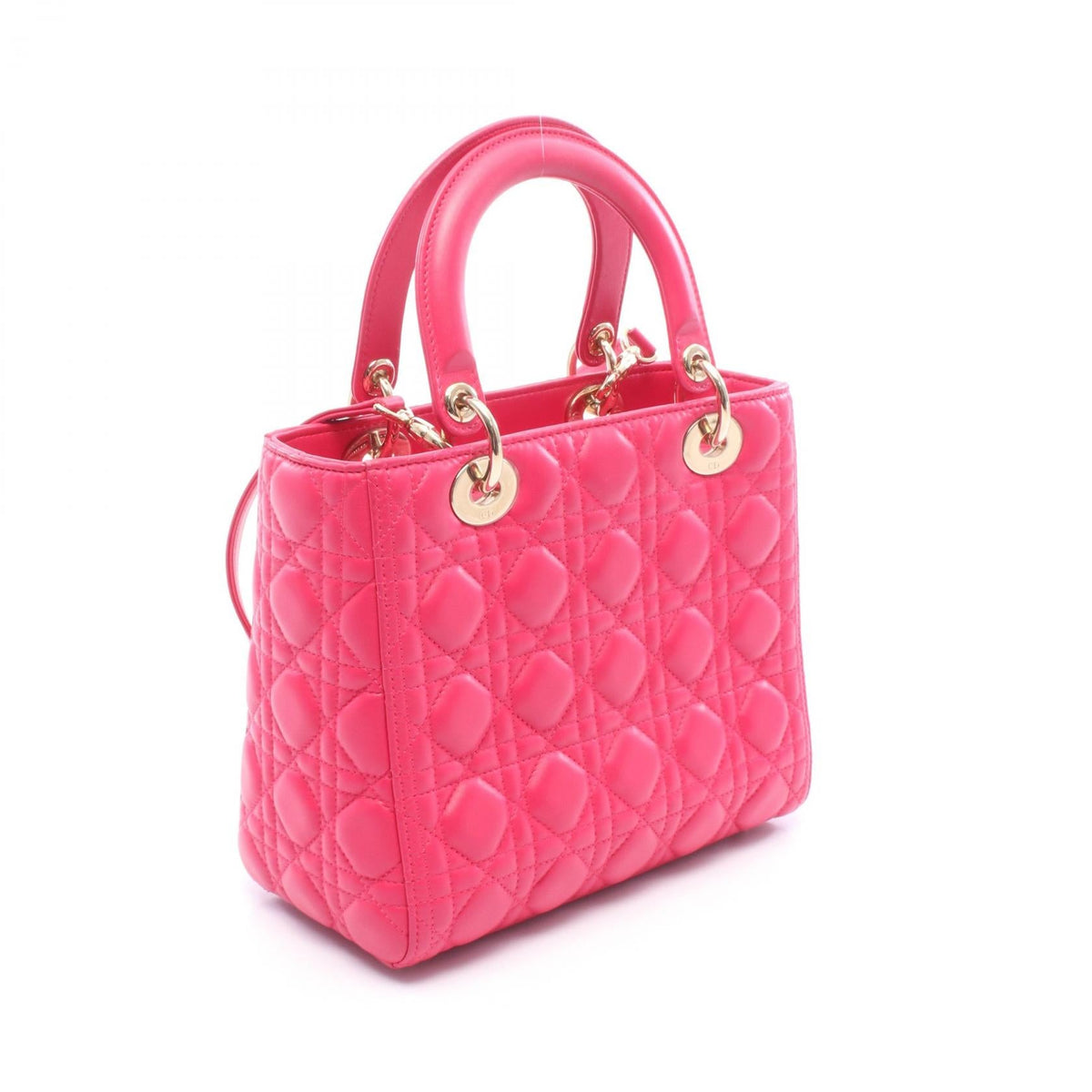 CHRISTIAN DIOR Christian Dior Handbag Lady Dior Christian Dior 2way Leather Pink image 2