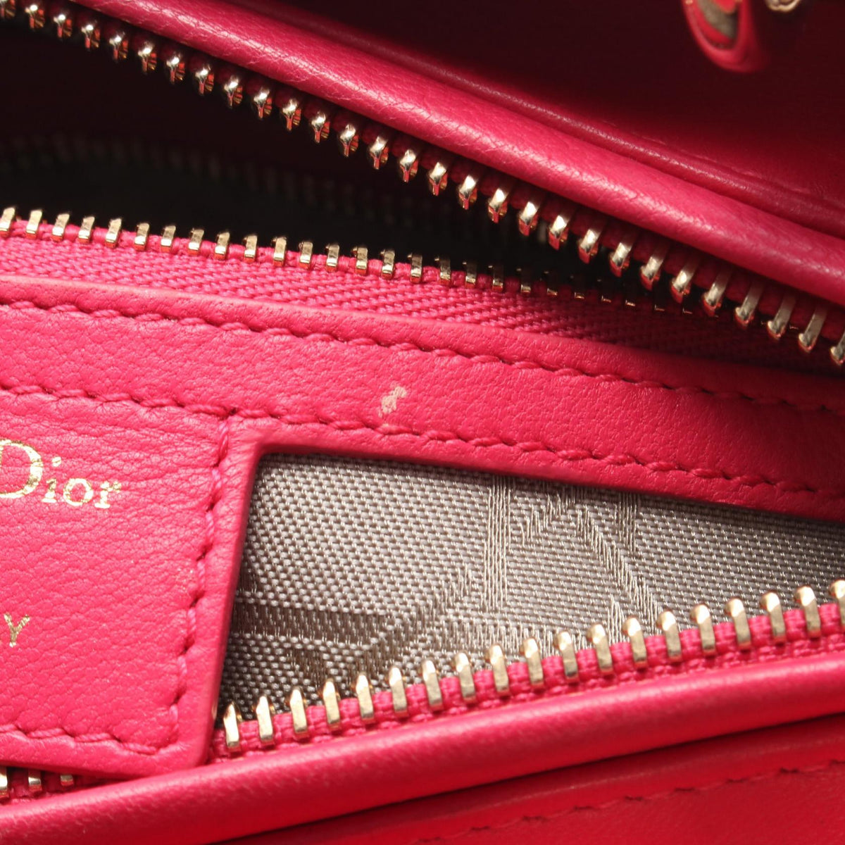 CHRISTIAN DIOR Christian Dior Handbag Lady Dior Christian Dior 2way Leather Pink image 5
