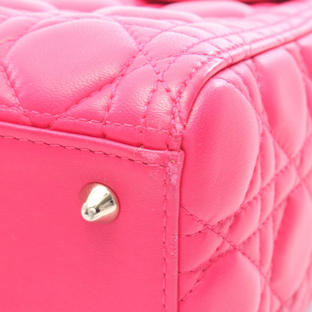 CHRISTIAN DIOR Christian Dior Handbag Lady Dior Christian Dior 2way Leather Pink image 7
