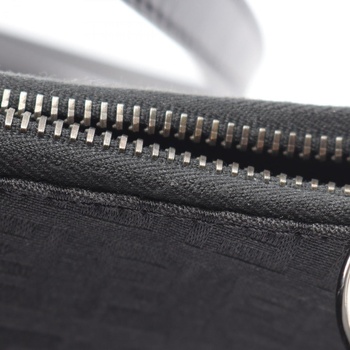 FENDI Fendi Zucchino Shoulder Bag Black Canvas×leather 8br248 image 11