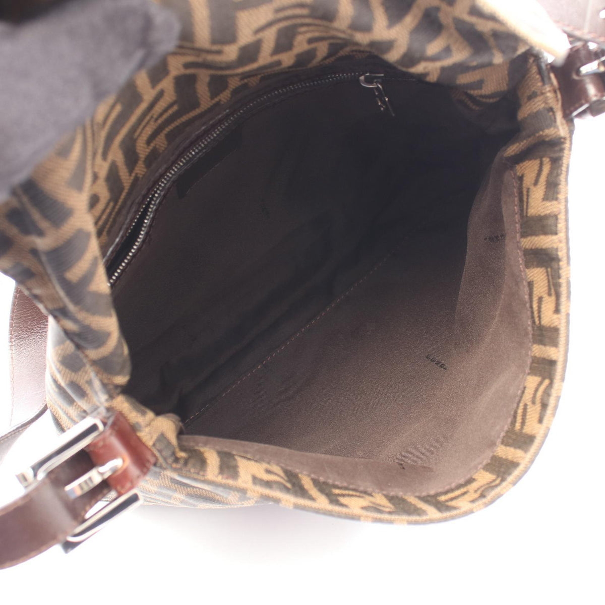 FENDI Fendi Zucca Shoulder Bag Brown/Black Canvas×leather 26730 image 3