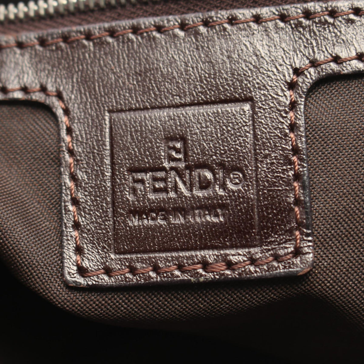 FENDI Fendi Zucca Shoulder Bag Brown/Black Canvas×leather 26730 image 4