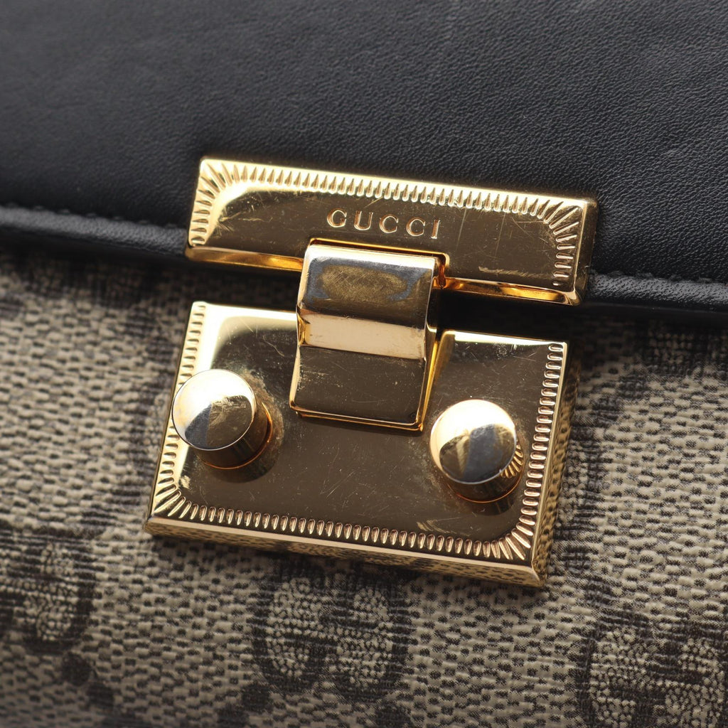 GUCCI Gucci Gg Supreme Chain Wallet Shoulder Handbag 453506 Canvas Leather Used Women image 11