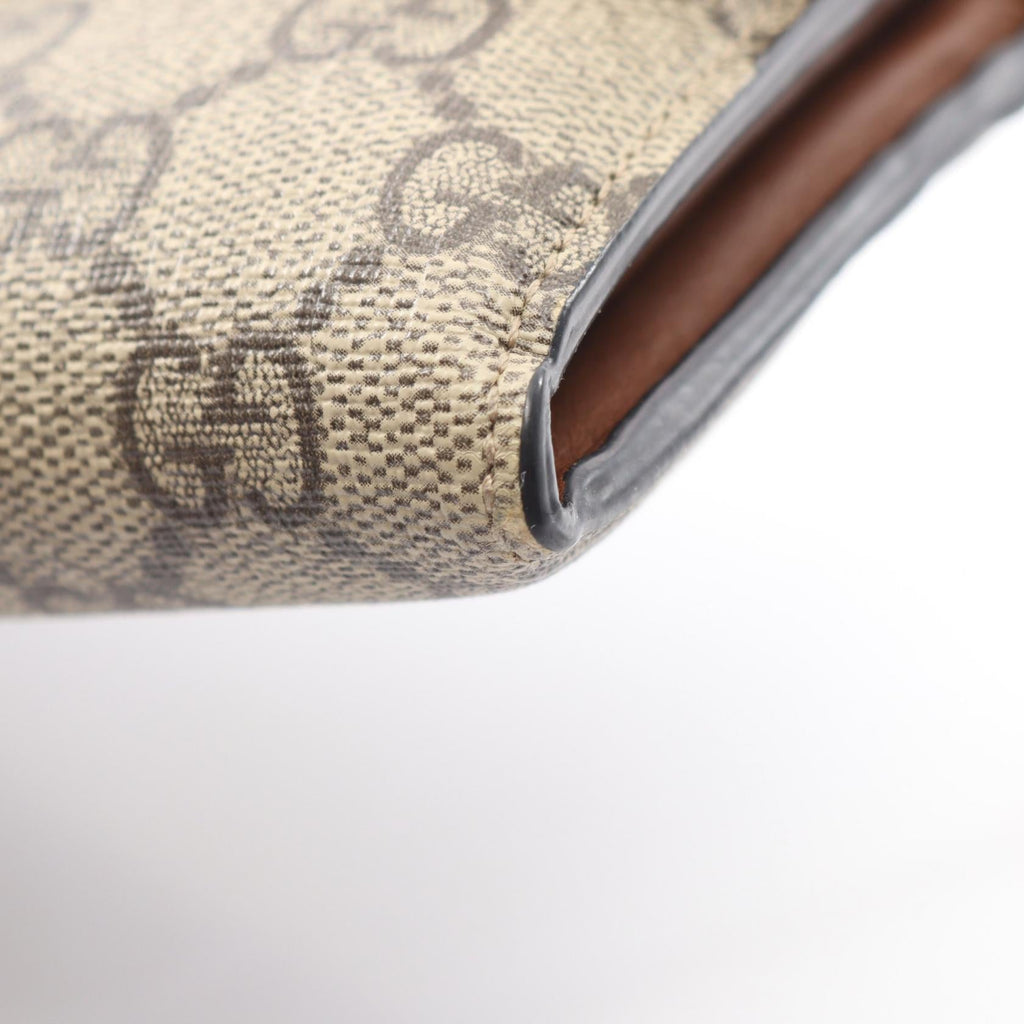 GUCCI Gucci Gg Supreme Chain Wallet Shoulder Handbag 453506 Canvas Leather Used Women image 13