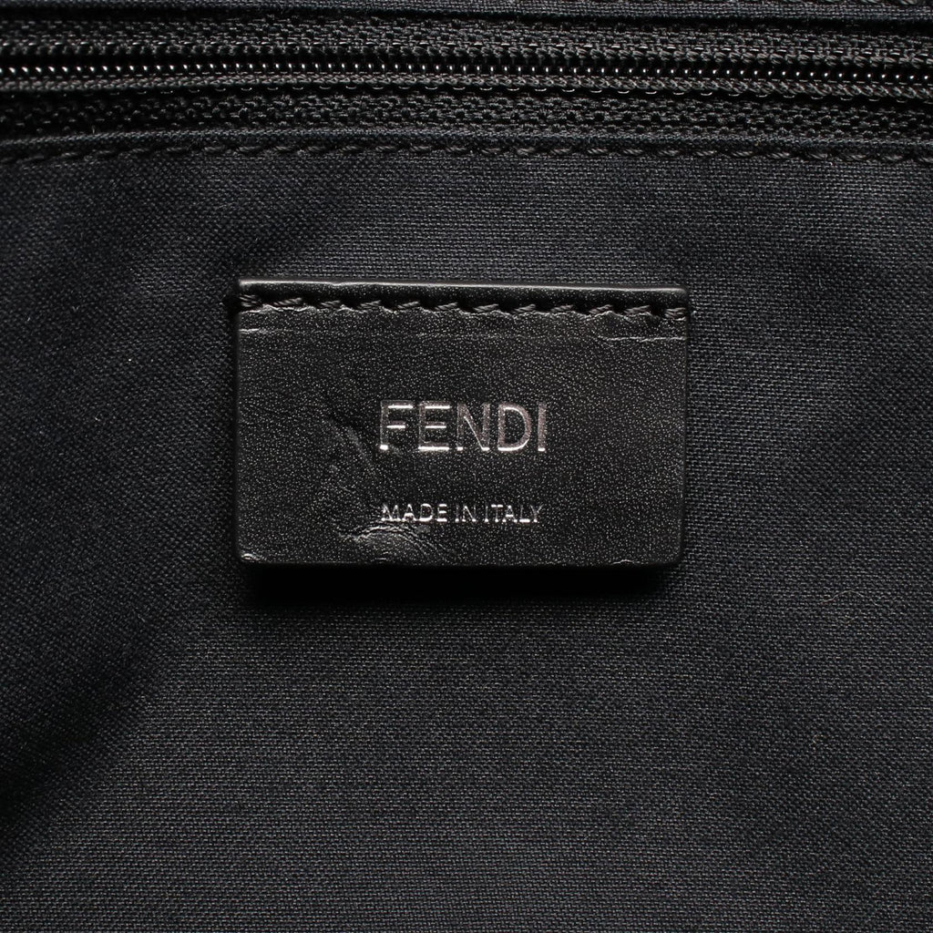 FENDI Fendi Zucca Crossbody Shoulder Bag Pvc Coated Canvas Leather Blue Black Used image 4