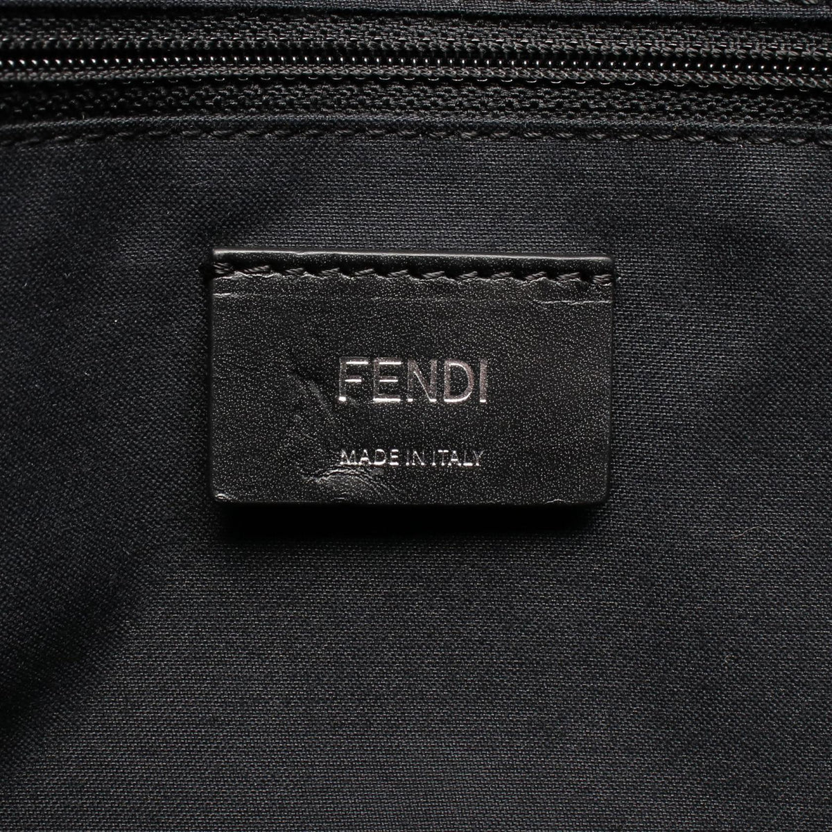 FENDI Fendi Zucca Crossbody Shoulder Bag Pvc Coated Canvas Leather Blue Black Used image 4