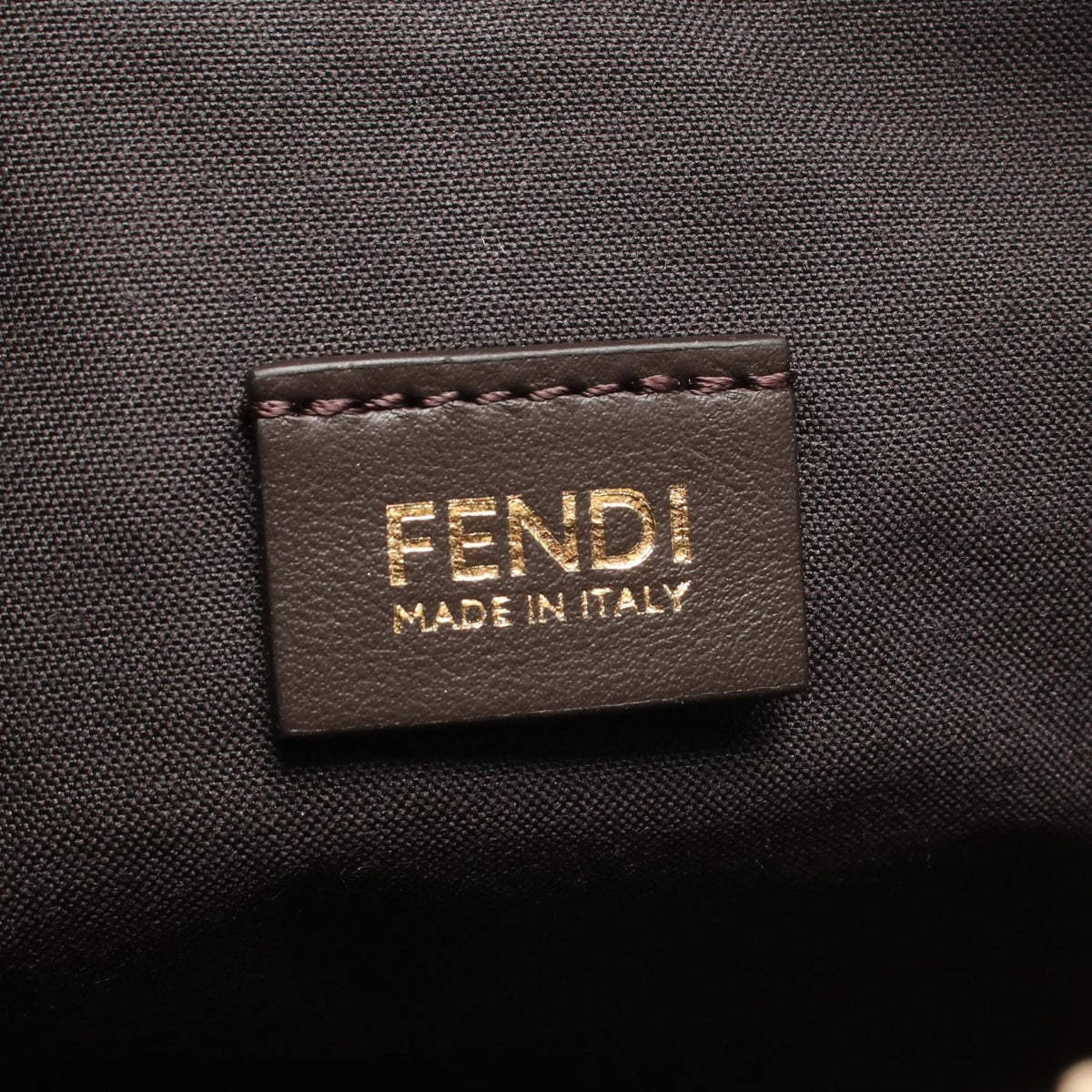 FENDI Fendi Zip Top Small Shoulder Bag Brown/Black Canvas×leather 8bs123b17af14yn image 4