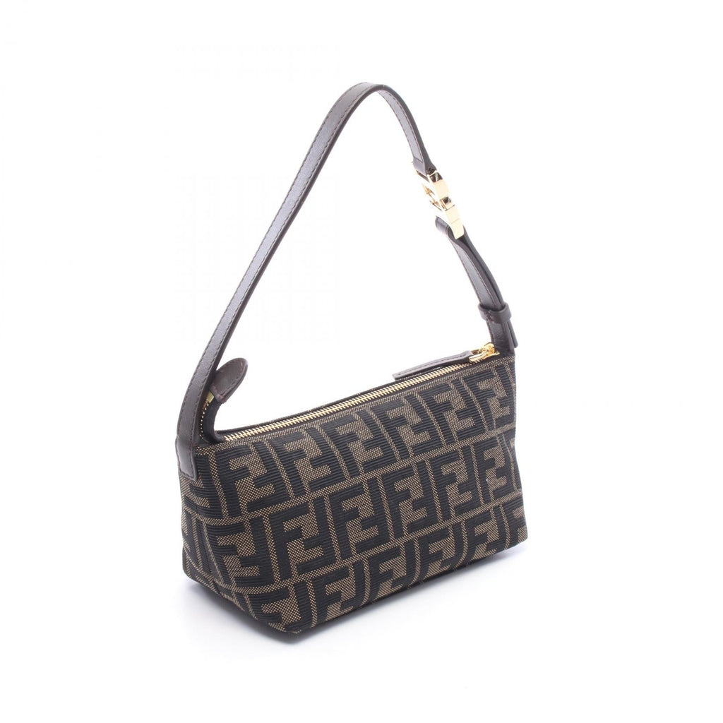FENDI Fendi Vanity Pouch Small Zucca Handbag Brown/Black Canvas×leather 8bs124b17af14yn image 2