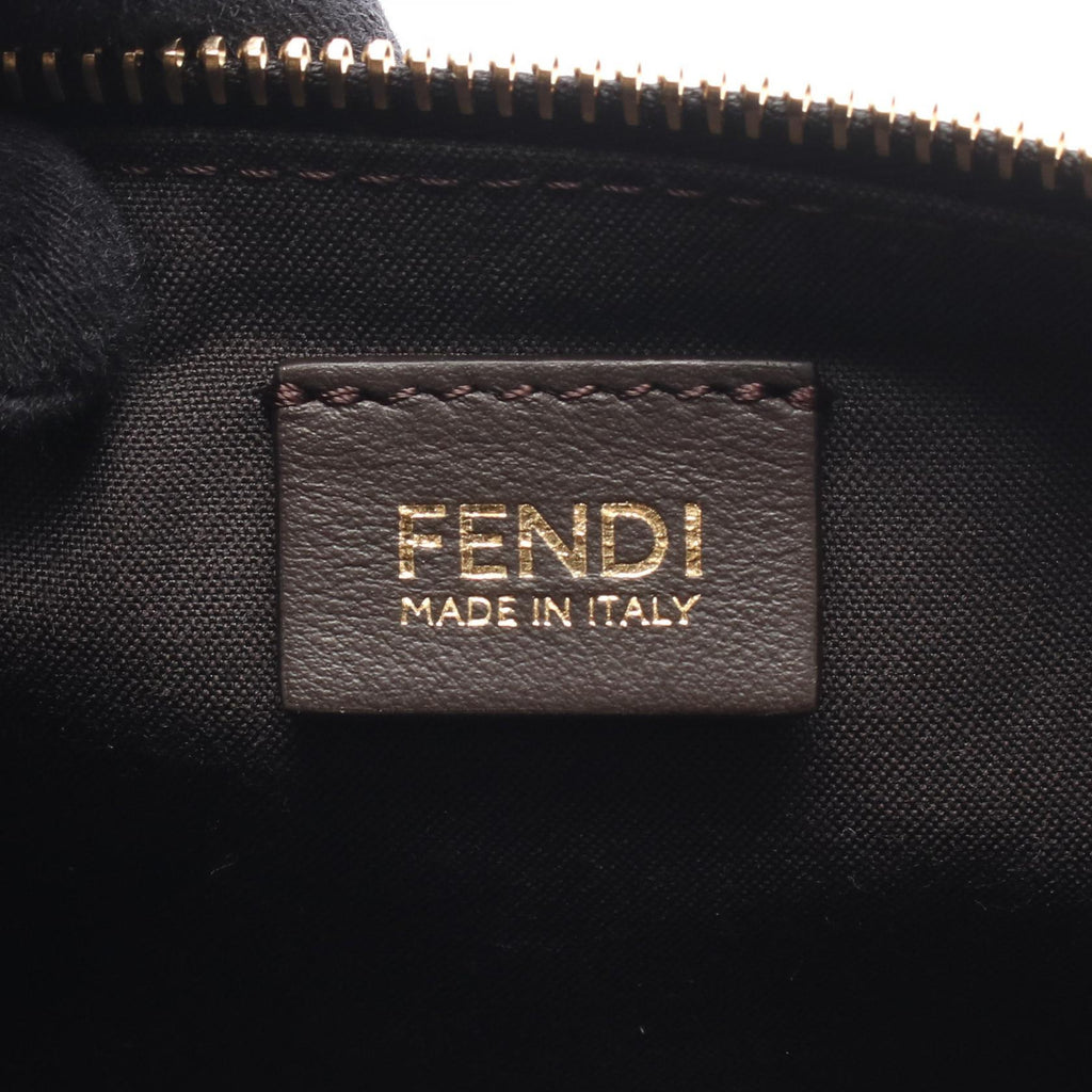 FENDI Fendi Vanity Pouch Small Zucca Handbag Brown/Black Canvas×leather 8bs124b17af14yn image 4