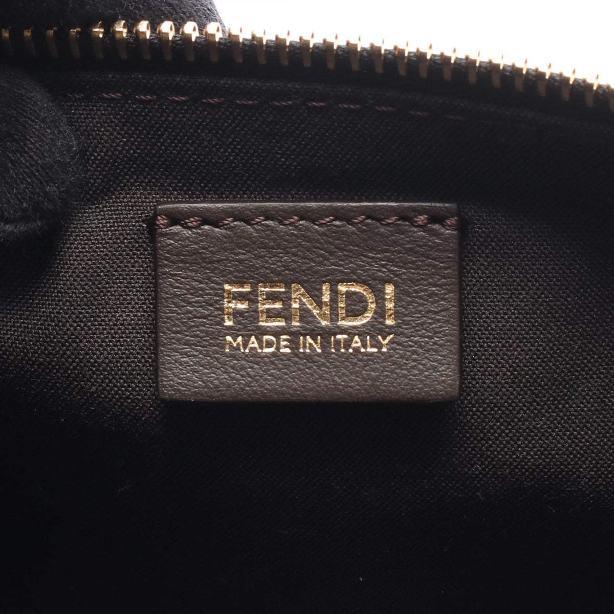 FENDI Fendi Vanity Pouch Small Zucca Handbag Brown/Black Canvas×leather 8bs124b17af14yn image 4