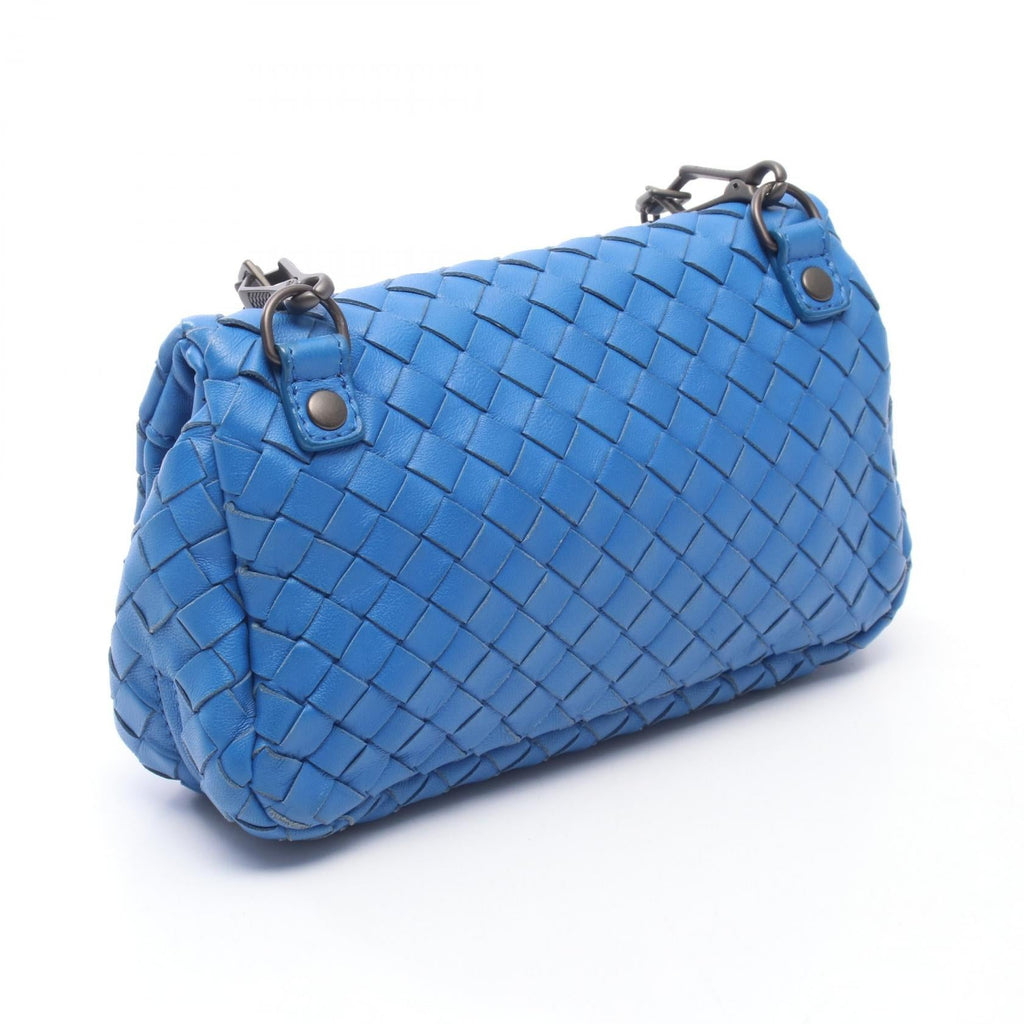 BOTTEGA VENETA Bottega Veneta Intrecciato Shoulder Bag Blue Leather 310774 image 2