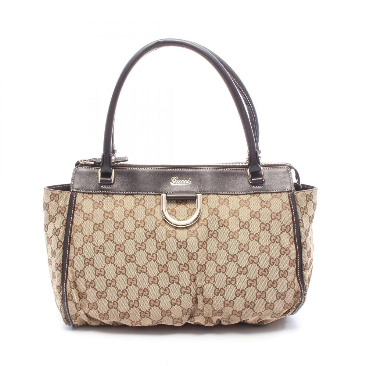 GUCCI Gucci Abbey Gg Canvas Tote Bag Beige/Brown Canvas×leather 189831 image 1