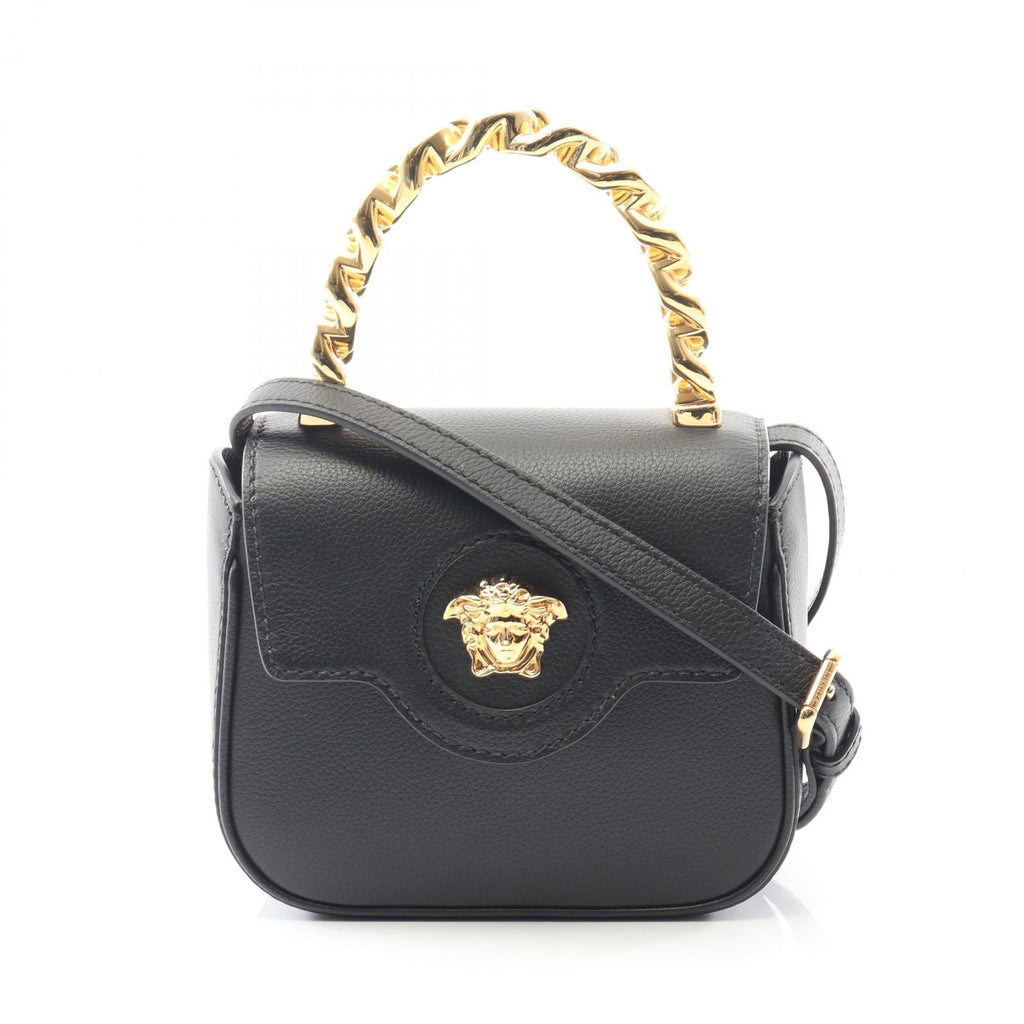 VERSACE Versace La Medusa Handbag Black Leather image 1