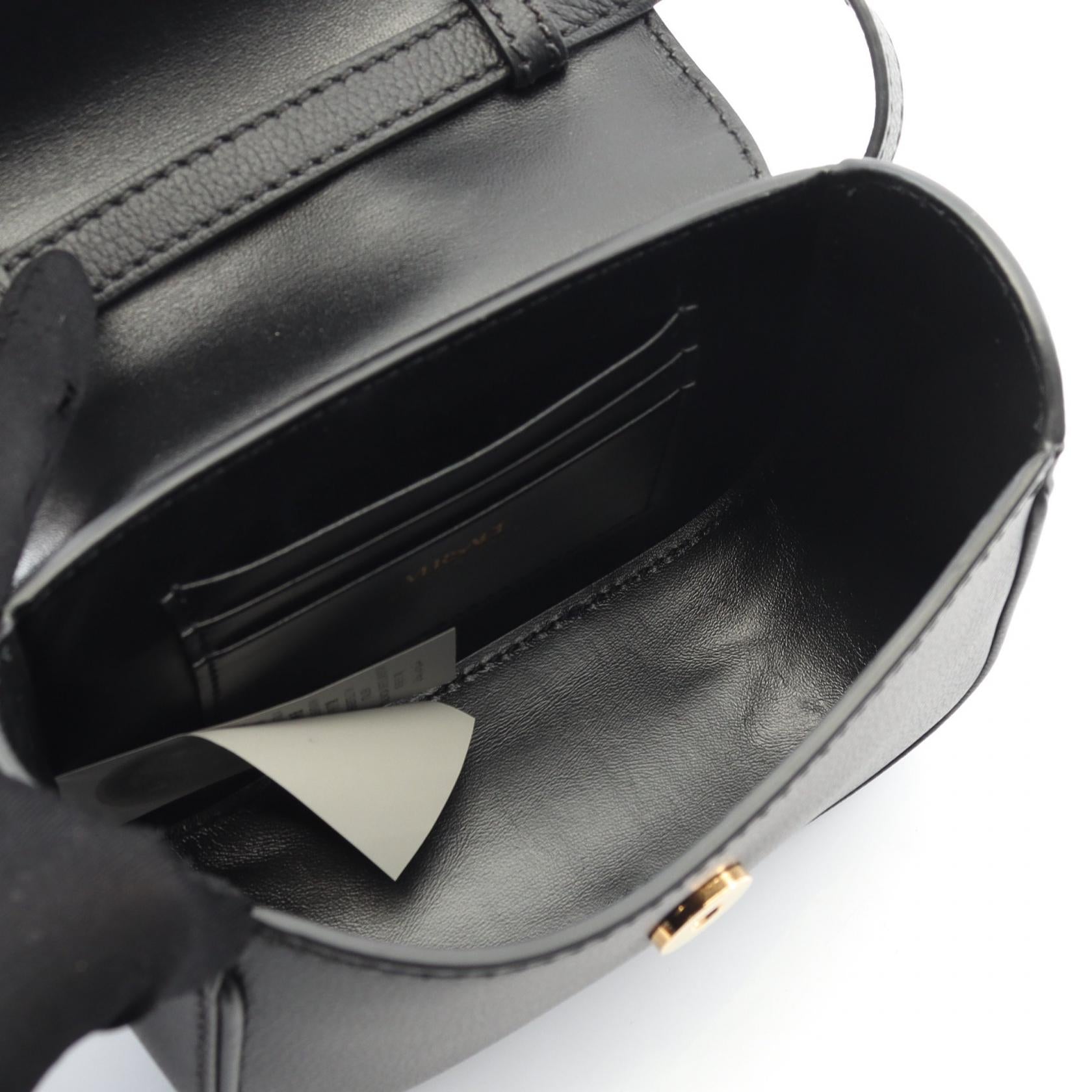 VERSACE Versace La Medusa Handbag Black Leather image 3