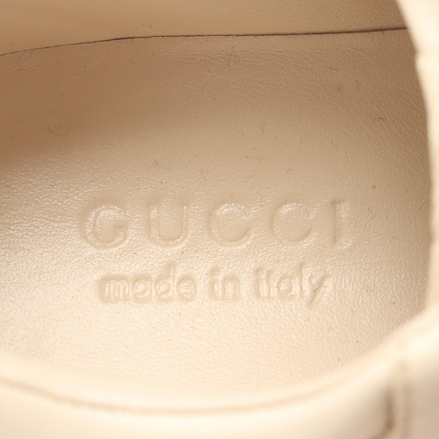 GUCCI Gucci Vintage Logo Sherry Line Sneakers Beige/Green/Red Leather image 5