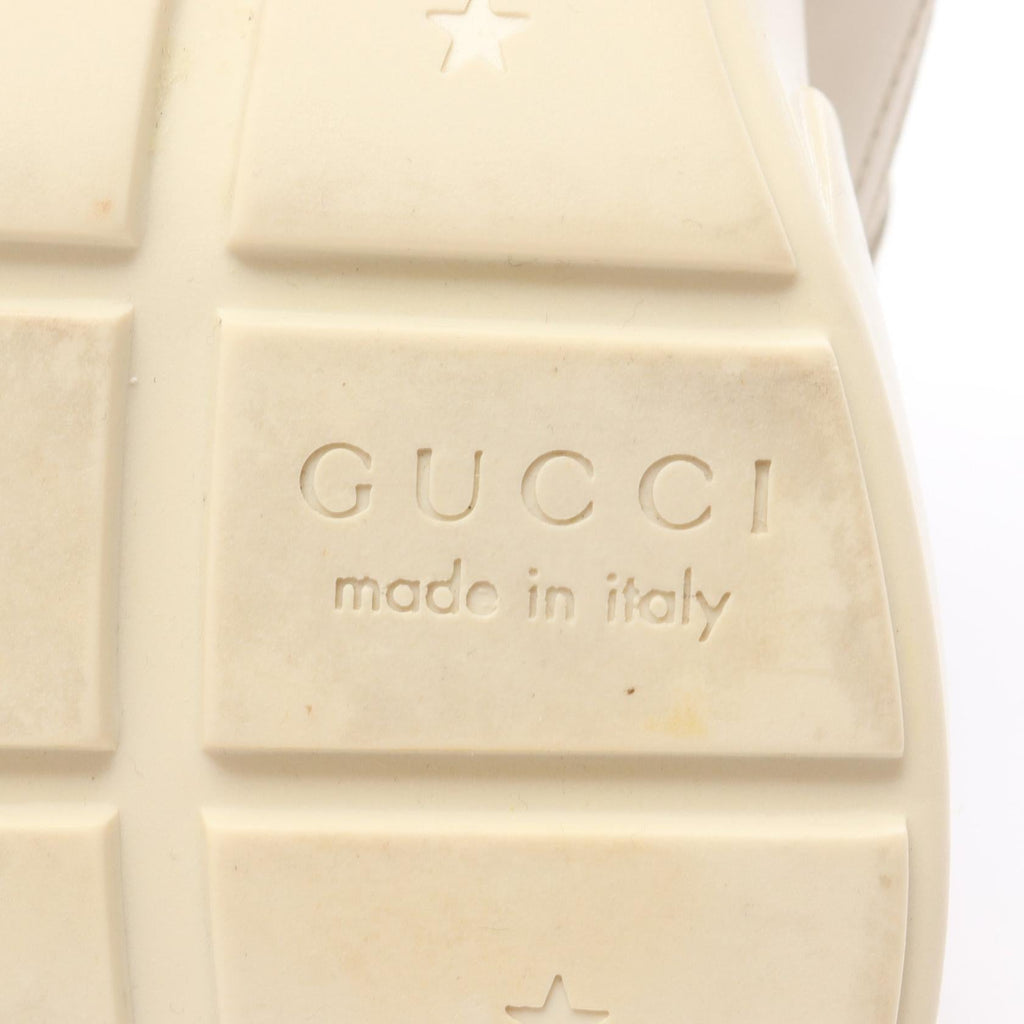 GUCCI Gucci Vintage Logo Sherry Line Sneakers Beige/Green/Red Leather image 6