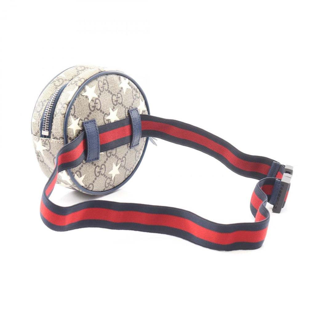 GUCCI Gucci Children's Gg Supreme Star Kids Waist Bag Beige/Navy Pvc Coated Canvas×leather 502330 image 2