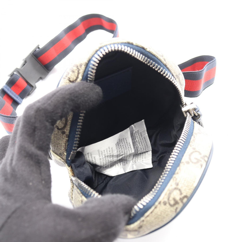 GUCCI Gucci Children's Gg Supreme Star Kids Waist Bag Beige/Navy Pvc Coated Canvas×leather 502330 image 3