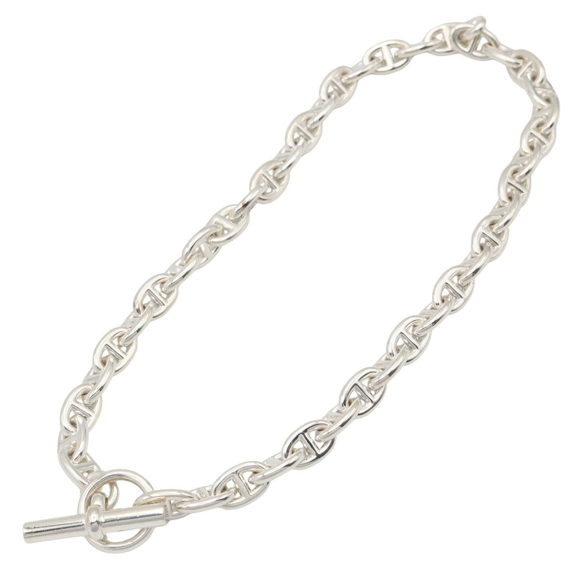 HERMES Hermes Chaine Dancre Pm 43 Link Necklace Silver925 Used Unisex image 2