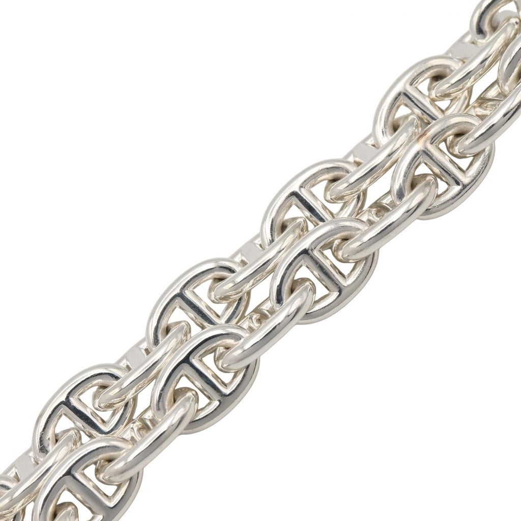 HERMES Hermes Chaine Dancre Pm 43 Link Necklace Silver925 Used Unisex image 3