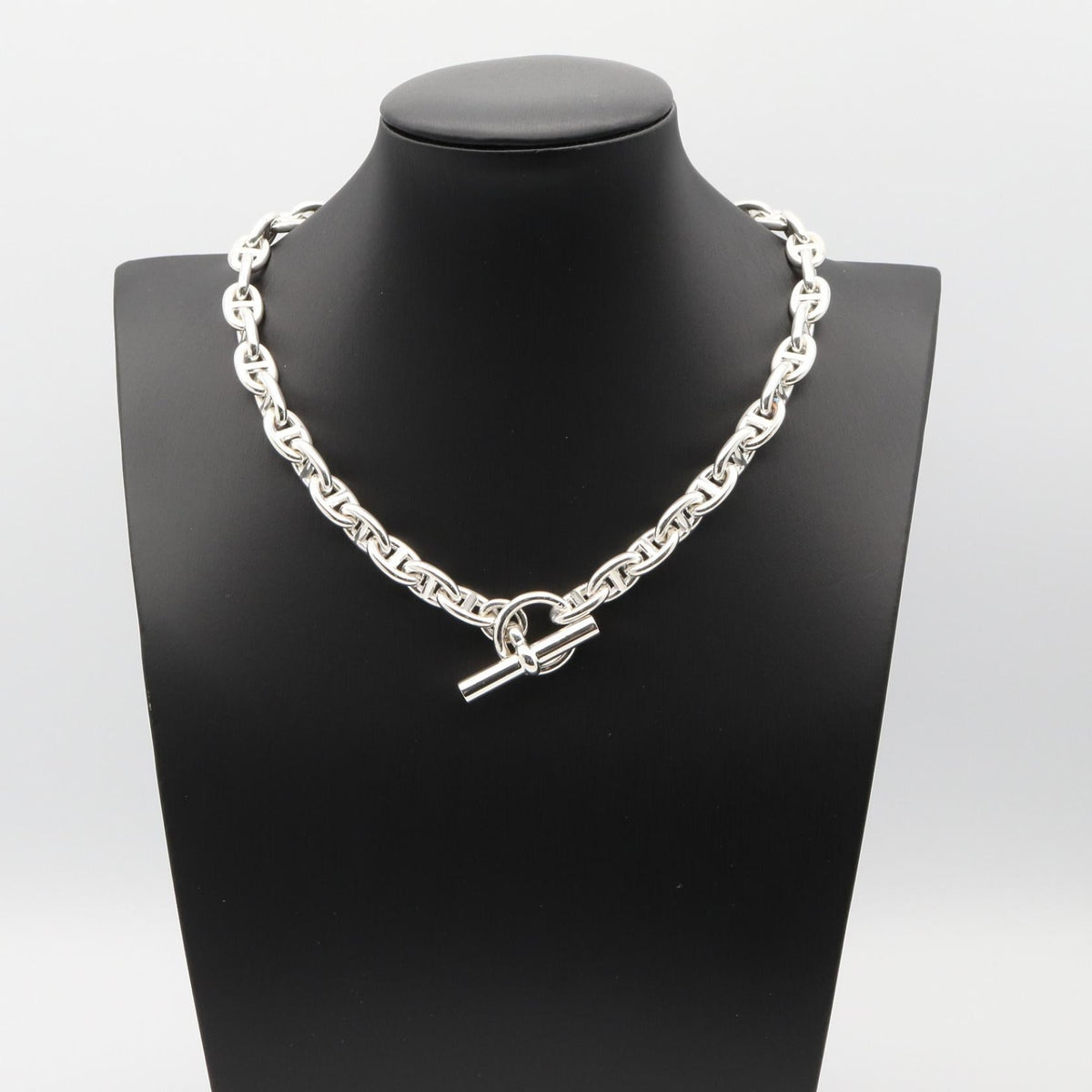 HERMES Hermes Chaine Dancre Pm 43 Link Necklace Silver925 Used Unisex image 6