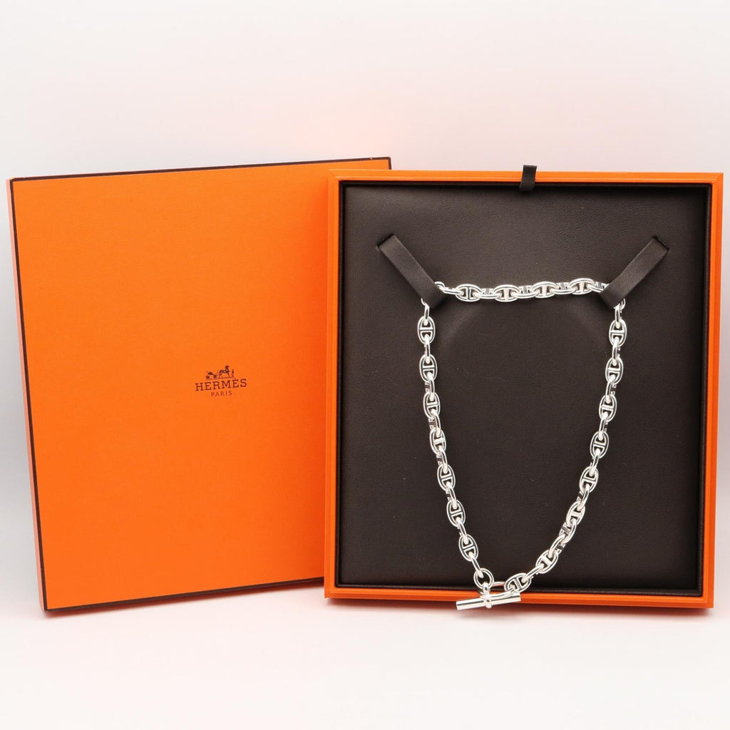 HERMES Hermes Chaine Dancre Pm 43 Link Necklace Silver925 Used Unisex image 7