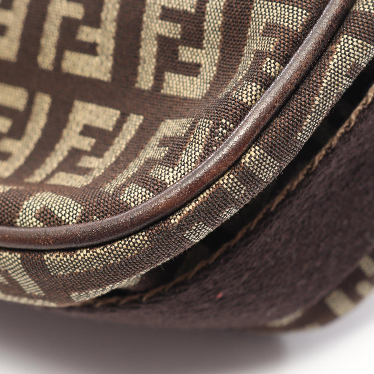 FENDI Fendi Zucchino Shoulder Bag Brown/Beige Canvas×leather 8br320 image 7