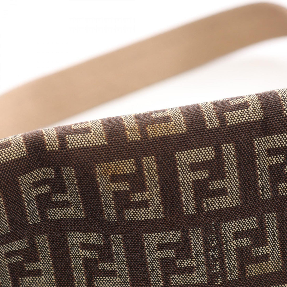 FENDI Fendi Zucchino Shoulder Bag Brown/Beige Canvas×leather 8br320 image 8