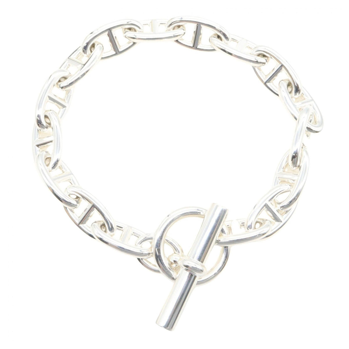HERMES Hermes Chaine D'ancre Gm 16 Link Bracelet Bangle Silver 925 Preowned Unisex 22cm image 1
