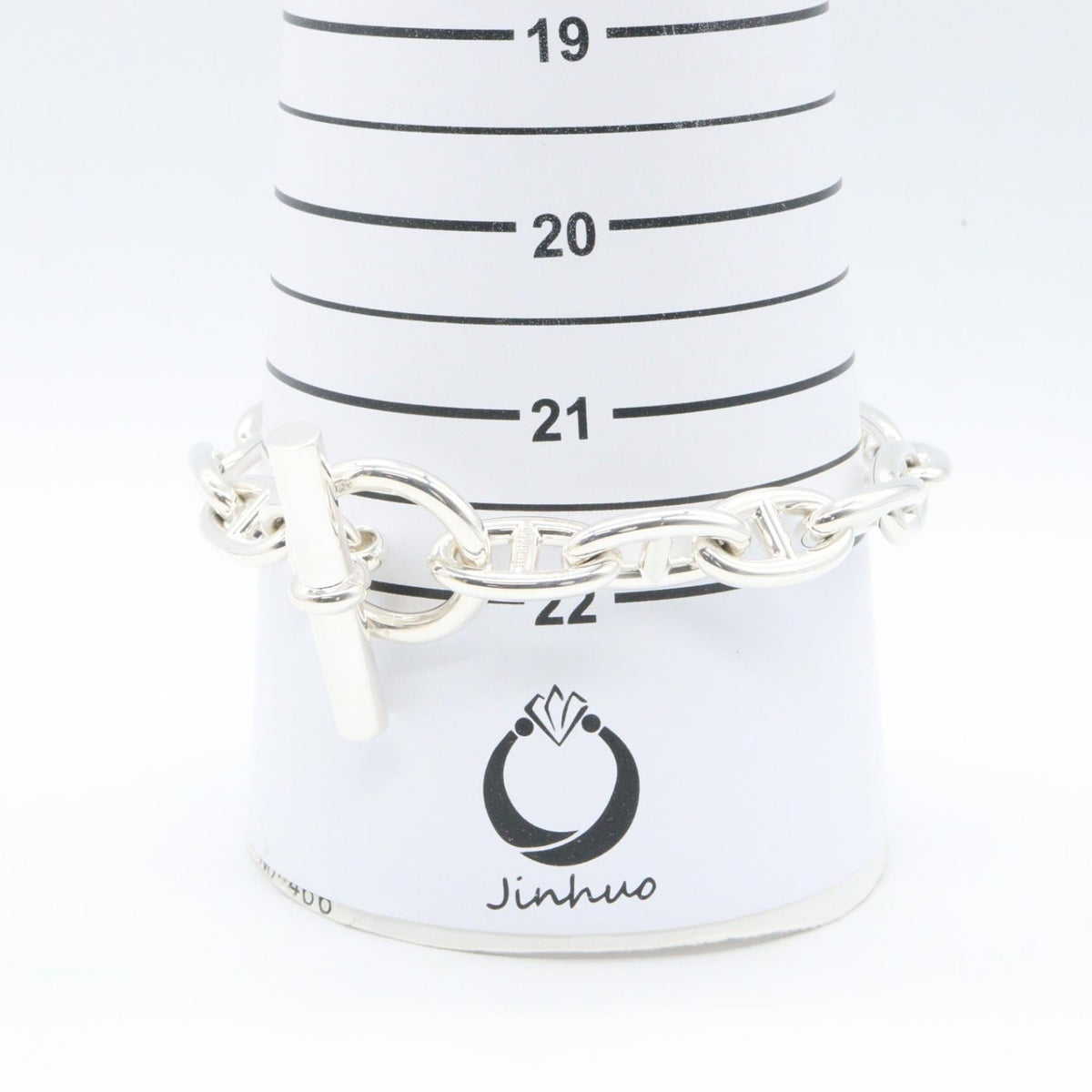 HERMES Hermes Chaine D'ancre Gm 16 Link Bracelet Bangle Silver 925 Preowned Unisex 22cm image 6