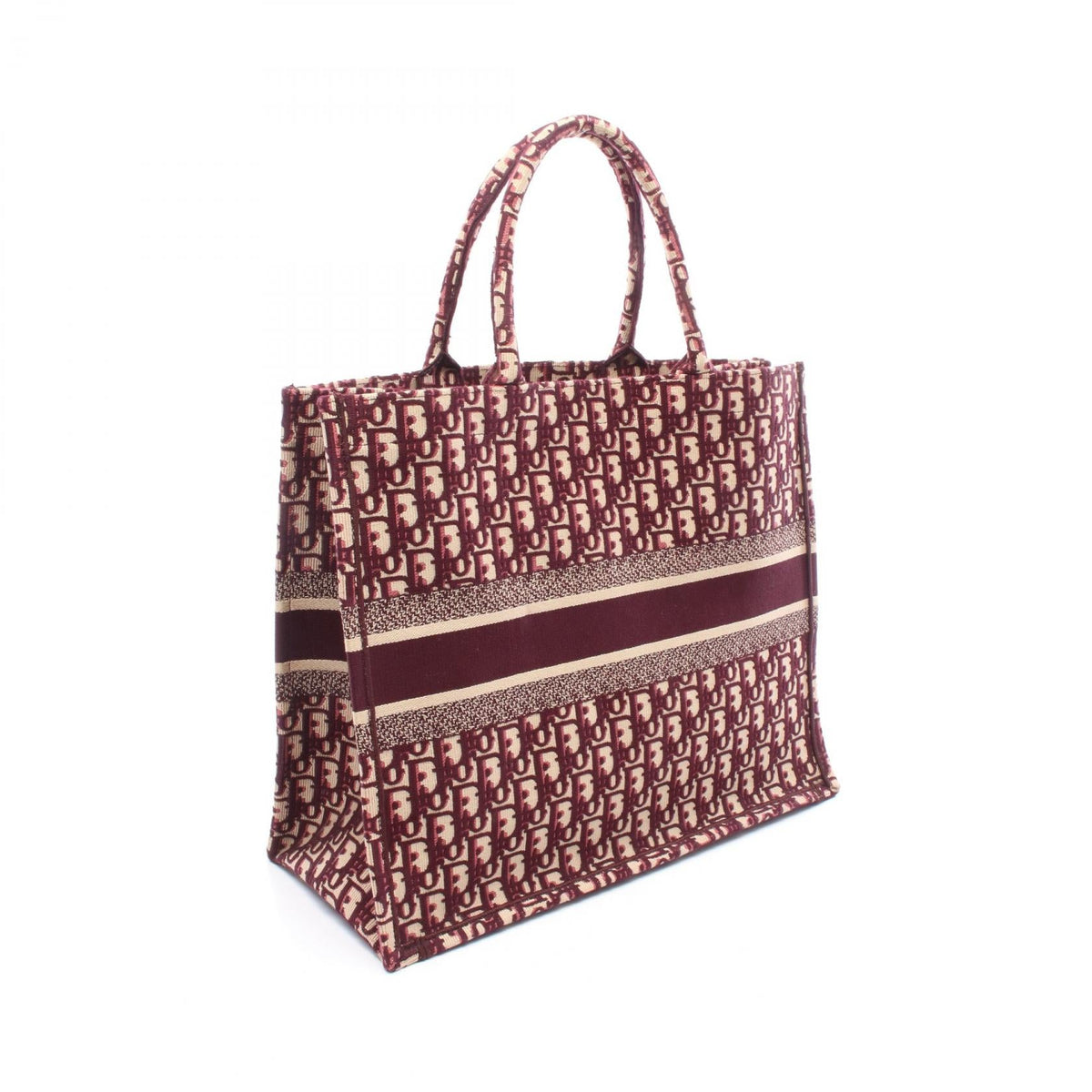CHRISTIAN DIOR Christian Dior Tote Bag Book Tote Large Canvas Bordeaux/Beige image 2