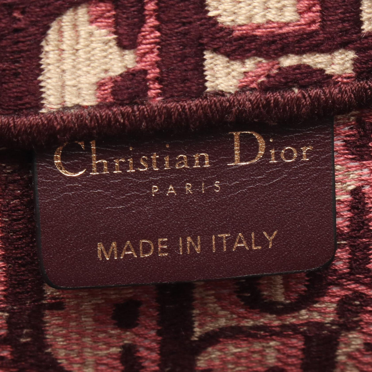 CHRISTIAN DIOR Christian Dior Tote Bag Book Tote Large Canvas Bordeaux/Beige image 4