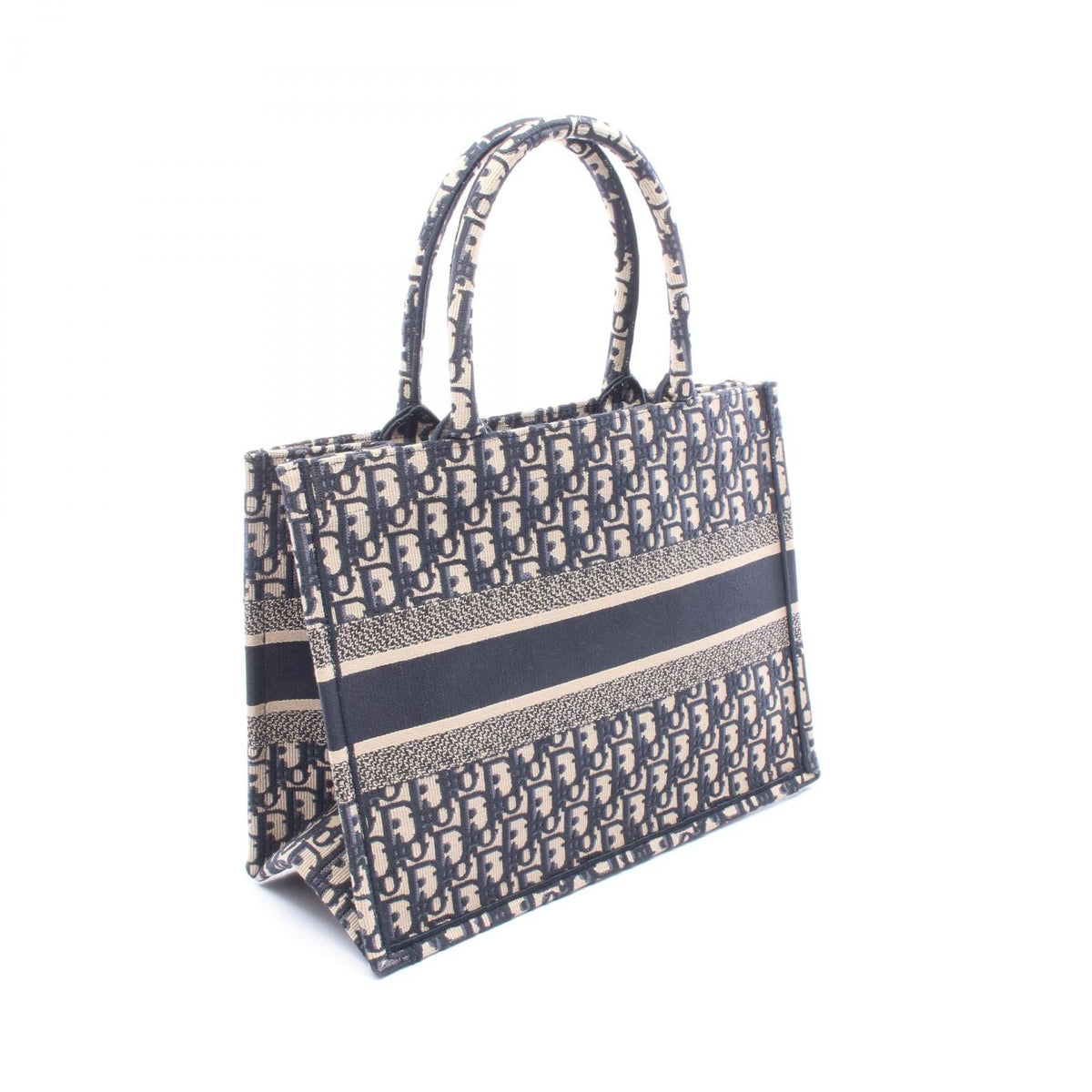 CHRISTIAN DIOR Christian Dior Tote Bag Book Tote Medium Canvas Navy/Beige image 2