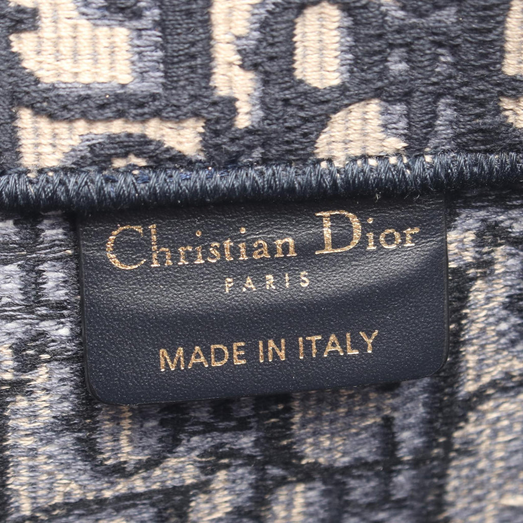 CHRISTIAN DIOR Christian Dior Tote Bag Book Tote Medium Canvas Navy/Beige image 4