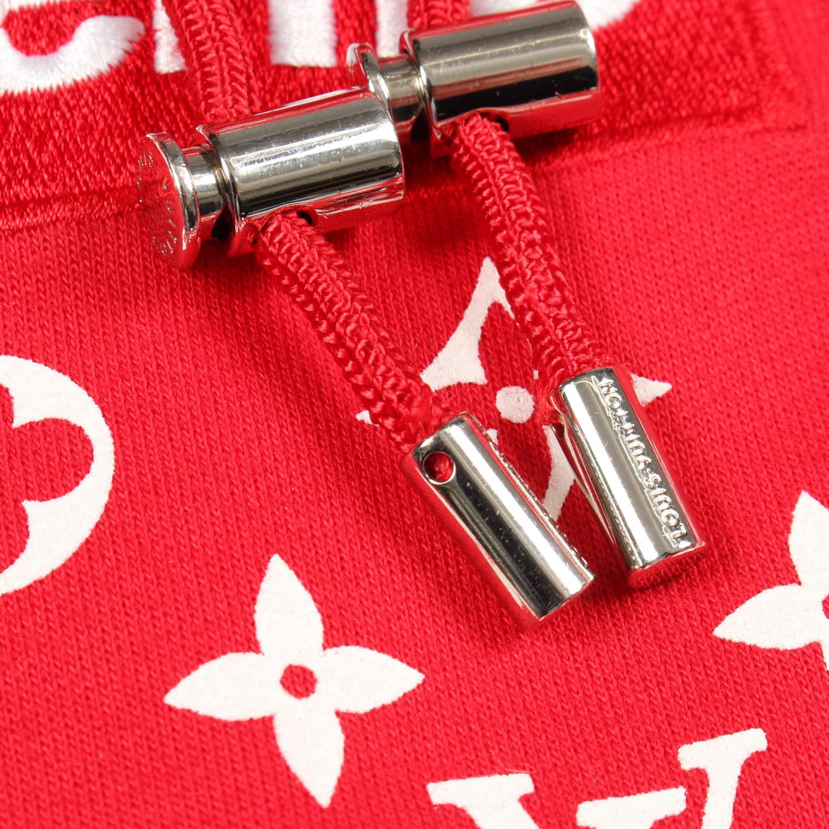 LOUIS VUITTON Louis Vuitton Louis Vuitton × Supreme Box Logo Hooded Sweatshirt Red Red/White Hoodie image 11