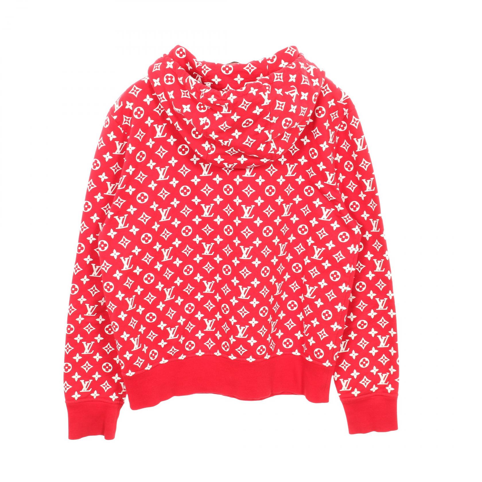 LOUIS VUITTON Louis Vuitton Louis Vuitton × Supreme Box Logo Hooded Sweatshirt Red Red/White Hoodie image 2