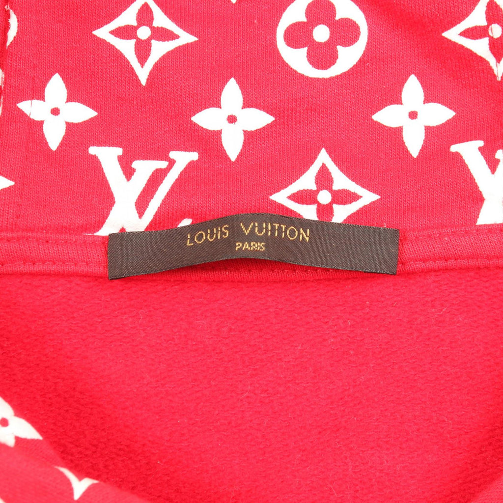 LOUIS VUITTON Louis Vuitton Louis Vuitton × Supreme Box Logo Hooded Sweatshirt Red Red/White Hoodie image 3