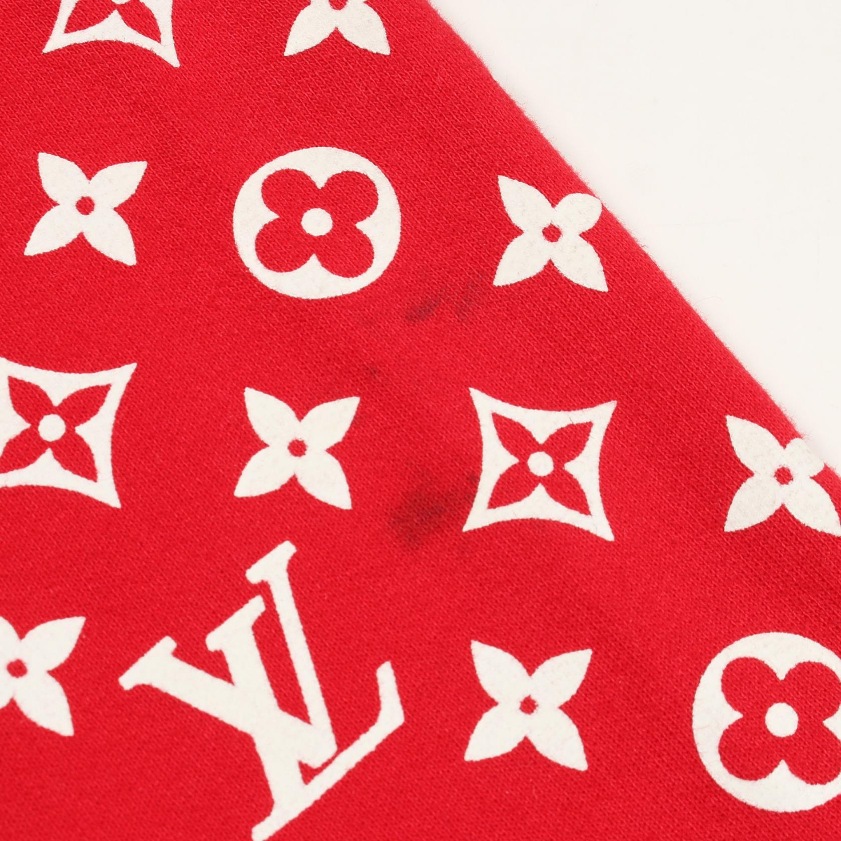LOUIS VUITTON Louis Vuitton Louis Vuitton × Supreme Box Logo Hooded Sweatshirt Red Red/White Hoodie image 8