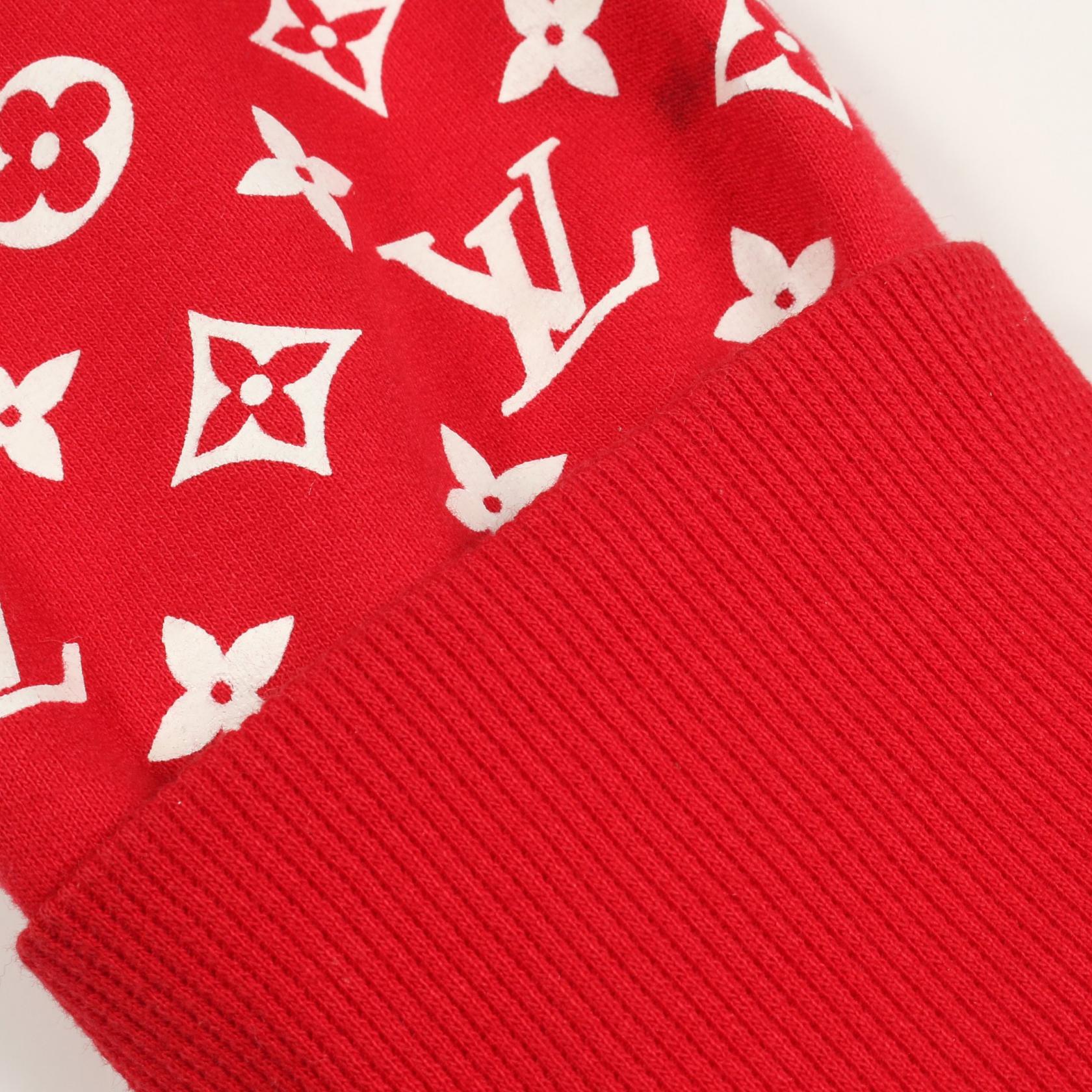 LOUIS VUITTON Louis Vuitton Louis Vuitton × Supreme Box Logo Hooded Sweatshirt Red Red/White Hoodie image 9