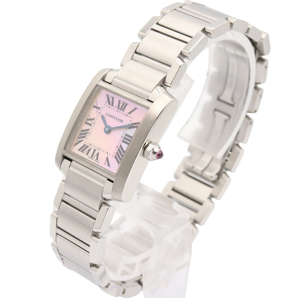 CARTIER Cartier Tank Francaise Sm Wrist Watch Pink Pink Shell Stainless Steel W51028q3 image 2