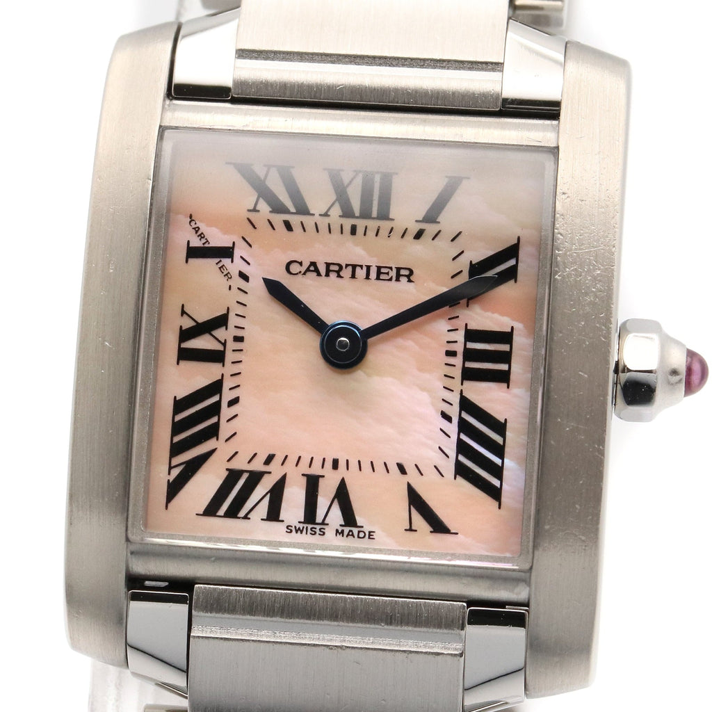 CARTIER Cartier Tank Francaise Sm Wrist Watch Pink Pink Shell Stainless Steel W51028q3 image 3