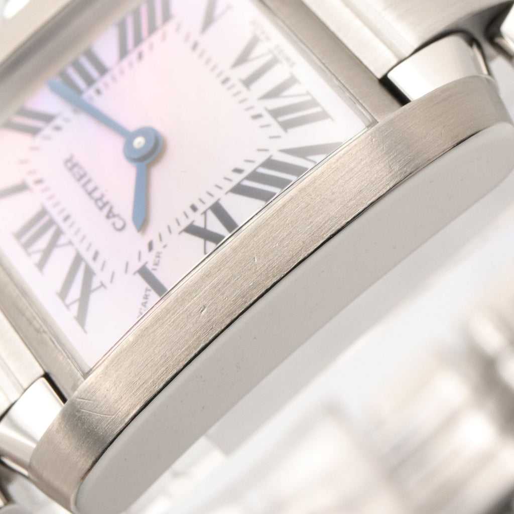 CARTIER Cartier Tank Francaise Sm Wrist Watch Pink Pink Shell Stainless Steel W51028q3 image 12