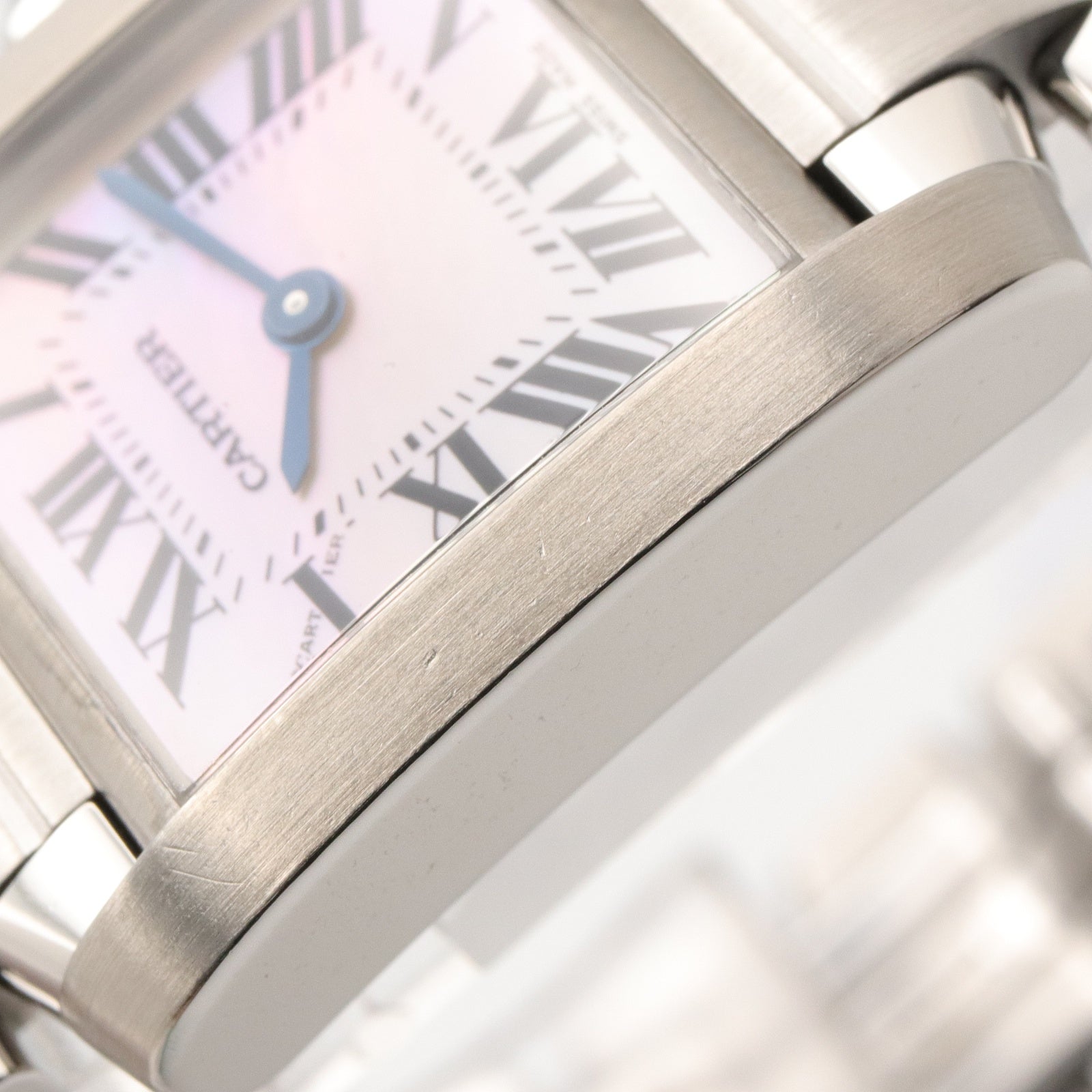 CARTIER Cartier Tank Francaise Sm Wrist Watch Pink Pink Shell Stainless Steel W51028q3 image 12