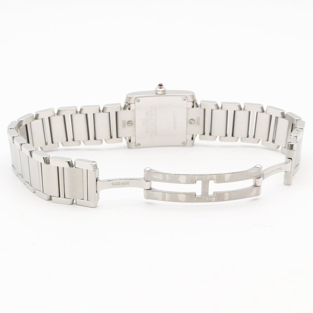 CARTIER Cartier Tank Francaise Sm Wrist Watch Pink Pink Shell Stainless Steel W51028q3 image 4